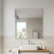 KIAMAMI VALENTINA - Miroir Salle De Bain Simple 100X110 Cm Bord Poli Design Moderne - vignette