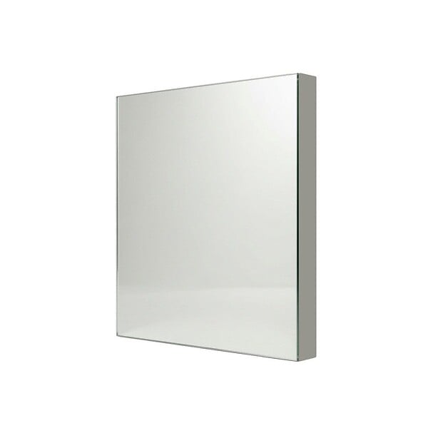 KIAMAMI VALENTINA - Miroir Carré 30X30 Cm Avec Cadre En Mdf Finition Argentée, Montage Facile - large