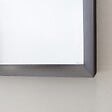 KIAMAMI VALENTINA - Miroir Rectangulaire Avec Cadre En Aluminium Gun Metal 50,5X70,5 Cm - vignette