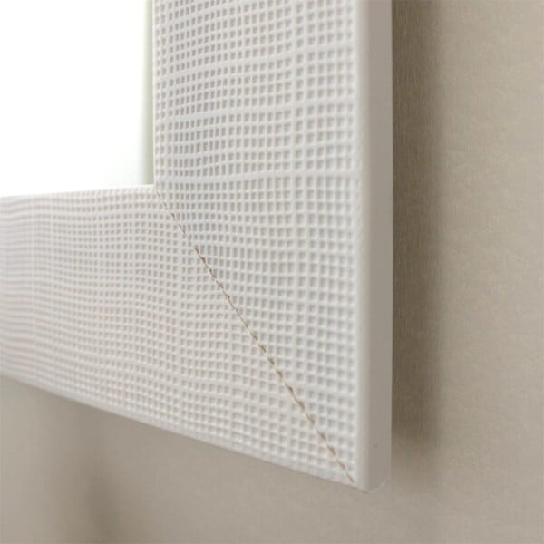 KIAMAMI VALENTINA - Miroir Rectangulaire Avec Cadre En Mdf Blanc Réversible 62,5X82,5Cm - large