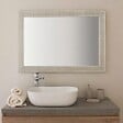 KIAMAMI VALENTINA - Miroir Rectangulaire Avec Cadre En Mdf Argenté Réversible L.72,5Xh.92,5 Cm - vignette