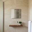KIAMAMI VALENTINA - Miroir Carré 30X30 Cm Avec Cadre En Mdf Noir, Finition Brillante - vignette