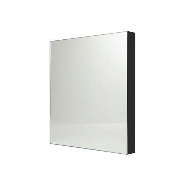 KIAMAMI VALENTINA - Miroir Carré 30X30 Cm Avec Cadre En Mdf Noir, Finition Brillante - large