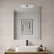 KIAMAMI VALENTINA - Miroir Salle De Bain 90X110 Cm Avec Lampe Led Intégrée, Design Épuré - vignette