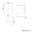 KIAMAMI VALENTINA - Miroir Salle De Bain 90X110 Cm Avec Lampe Led Intégrée, Design Épuré - vignette