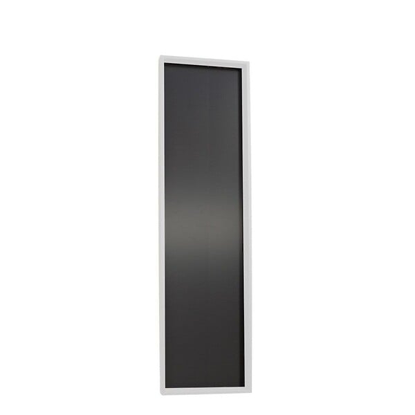 KIAMAMI VALENTINA - Miroir Mural 40X150 Cm Avec Cadre En Mdf Blanc Laqué, Finition Brillante - large