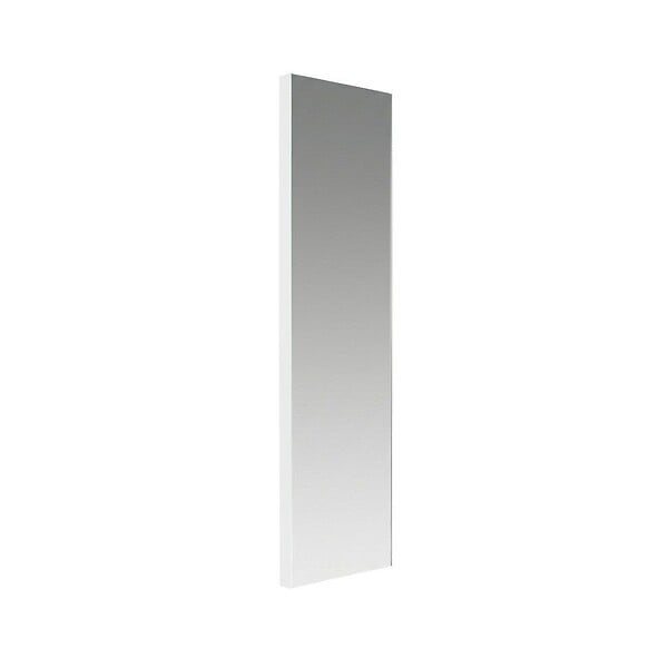 KIAMAMI VALENTINA - Miroir Mural 40X150 Cm Avec Cadre En Mdf Blanc Laqué, Finition Brillante - large