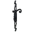 SECURY-T - Poignées de porte fer forgé COQ noir 330X36 mm à condamnation - vignette