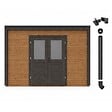 ALTANKA - Abri de jardin en bois Nova 8.06x4.09m - 32.96m2 - Ep. 28mm - Traité - 000486 - vignette