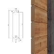 ALTANKA - Abri de jardin en bois Sora 7.06x3.09m - 21.82m2 - Ep. 28mm - Traité - 000481 - vignette