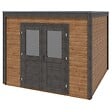 ALTANKA - Abri de jardin en bois Sora 3.09x3.09m - 9.55m2 - Ep. 28mm - Traité - 000476 - vignette