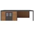 ALTANKA - Abri de jardin en bois Nova 8.06x3.09m - 24.91m2 - Ep. 28mm - Traité - 000485 - vignette