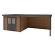 ALTANKA - Abri de jardin en bois Aura 7.06x3.09m - 21.81m2 - Ep. 28mm - Traité - 000470 - vignette