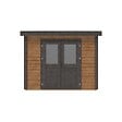 ALTANKA - Abri de jardin en bois Aura 3.09x4.09m - 12.64m2 - Ep. 28mm - Traité - 000466 - vignette