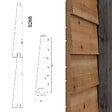 ALTANKA - Abri de jardin en bois Aura 3.09x4.09m - 12.64m2 - Ep. 28mm - Traité - 000466 - vignette