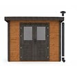 ALTANKA - Abri de jardin en bois Aura 3.09x4.09m - 12.64m2 - Ep. 28mm - Traité - 000466 - vignette