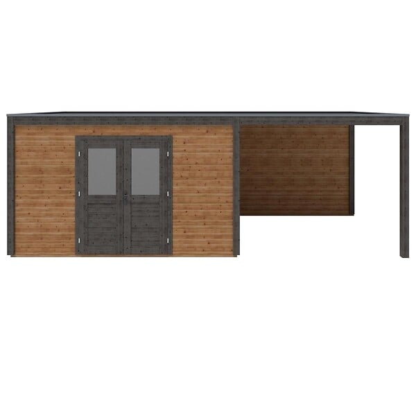 ALTANKA - Abri de jardin en bois Nova 7.06x3.09m - 21.82m2 - Ep. 28mm - Traité - 000484 - large