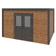 ALTANKA - Abri de jardin en bois Nova 4.09x3.09m - 12.64m2 - Ep. 28mm - Traité - 000478 - vignette