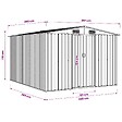 VIDAXL - vidaXL Abri de jardin 257x298x178 cm Métal Anthracite - vignette