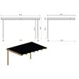 ALTANKA - Pergola de jardin 3.02x4.24m - traité - DOM180 - vignette