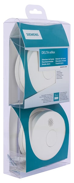SIEMENS - SIEMENS - Lot de 2 détecteurs de fumée 5 ans NF 5TC1292-6, autonomie 5 ans, garantie 3 ans - large