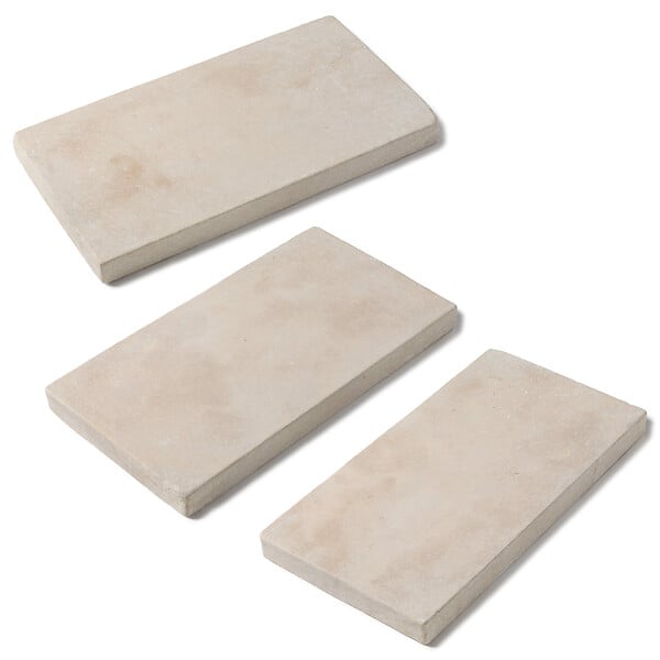 RO'MA NATURE - Margelle de piscine Pierre de l'Atlas Beige 61x33x5 cm Bord Droit (à l'unité) - large