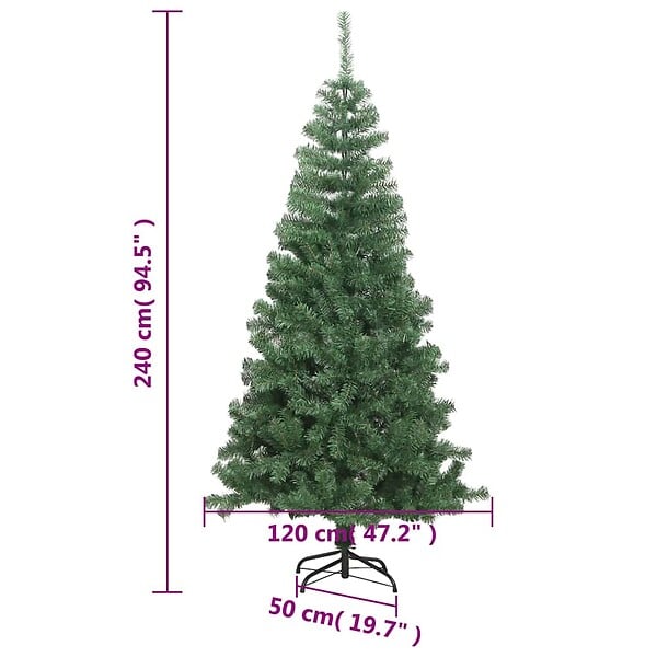 VIDAXL - vidaXL Sapin de Noël artificiel L 240 cm Vert - large