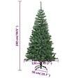 VIDAXL - vidaXL Sapin de Noël artificiel L 240 cm Vert - vignette