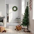 VIDAXL - vidaXL Sapin de Noël artificiel moitié avec support vert 150 cm PVC - vignette