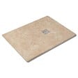 RO'MA NATURE - Receveur de douche extra plat Travertin Beige Clair 120x90x3 cm - vignette