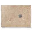 RO'MA NATURE - Receveur de douche extra plat Travertin Beige Clair 120x90x3 cm - vignette