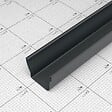 MON MARCHE DECO - Gouttière PVC Moulurée dév 300 mm - Long. 1,90 m - Anthracite - vignette