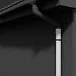 MON MARCHE DECO - Tuyau de Descente 80 mm - Long. 1,90 m - Blanc - vignette
