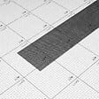MON MARCHE DECO - Grillage stop feuilles pour Gouttière PVC Moulurée - Long. 2 m - vignette