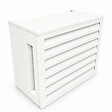 ATOLE - Cache Climatisation  Acoustique ATOLE en aluminium thermolaqué , Taille 2 : H. 113 x L. 110 x P. 64 cm, Ventelle, Blanc - vignette