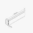 TECNOPROFILS - Plinthe Alvéolaire 1.90 m – Blanc - vignette