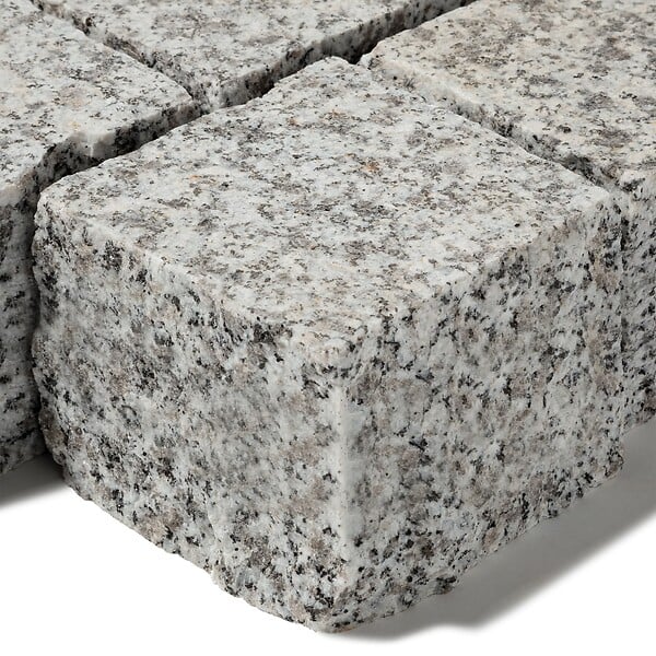 RO'MA NATURE - Pavé Granit Gris 10x10x8 cm (vendu au m² - 76 pavés/m²) - large