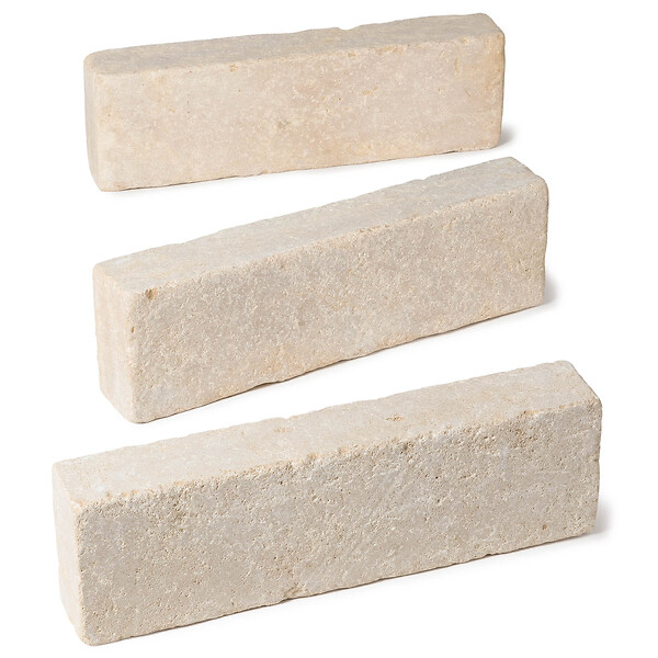 RO'MA NATURE - Bordure de jardin Pierre de l'Atlas Beige 50x15x8 cm (lot de 15 bordures soit 7,5 mètres) - large
