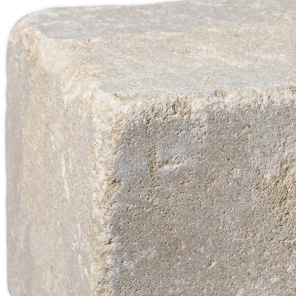 RO'MA NATURE - Bordure de jardin Pierre de l'Atlas Beige 50x8x8 cm (lot de 5 bordures soit 2,5 mètres) - large