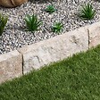 RO'MA NATURE - Bordure de jardin Pierre Saint Laurent Beige 50x15x7 cm (à l'unité) - vignette