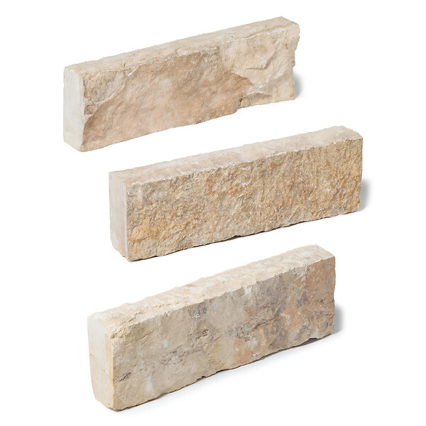 RO'MA NATURE - Bordure de jardin Pierre Saint Laurent Beige 50x15x7 cm (à l'unité) - large