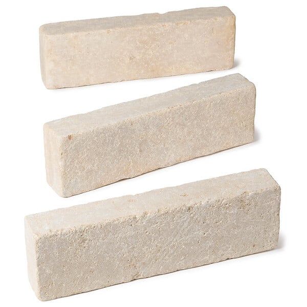 RO'MA NATURE - Bordure de jardin Pierre de l'Atlas Beige 50x15x8 cm (lot de 10 bordures soit 5 mètres) - large