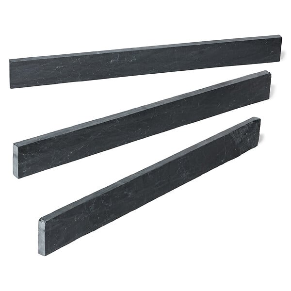 RO'MA NATURE - Bordure de jardin Ardoise Noire 100x10x3 cm (à l'unité) - large