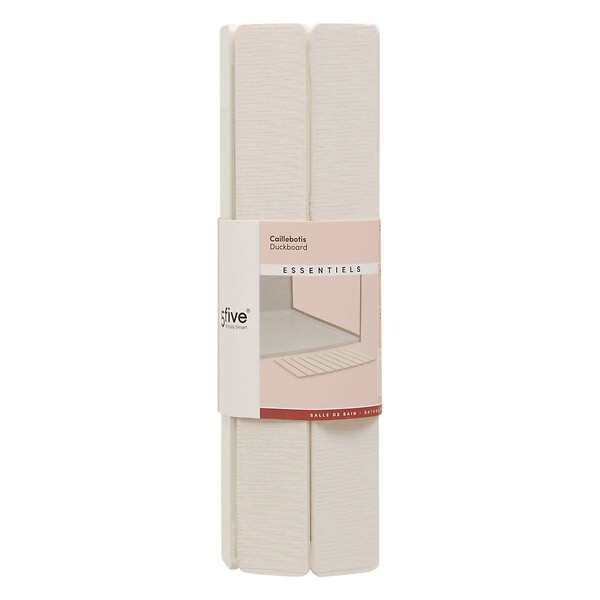 5 FIVE SIMPLY SMART - Caillebotis en diatomite 50x39cm beige - large