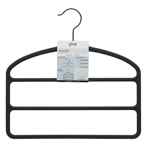 5 FIVE SIMPLY SMART - Cintre pantalon Hang'Pant L.34,5cm noir - large
