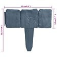 VIDAXL - vidaXL Clôture de jardin/pelouse plastique aspect de pierre 41 pcs 10m - vignette