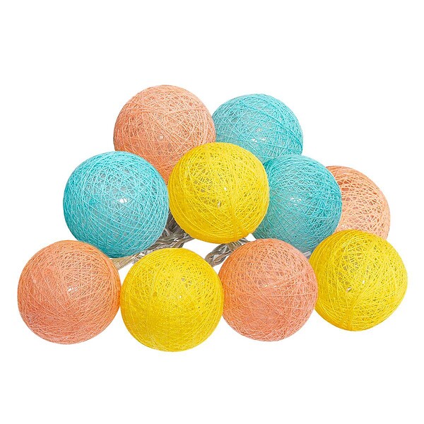 ATMOSPHERA - Guirlande LED à piles 10 boules - large
