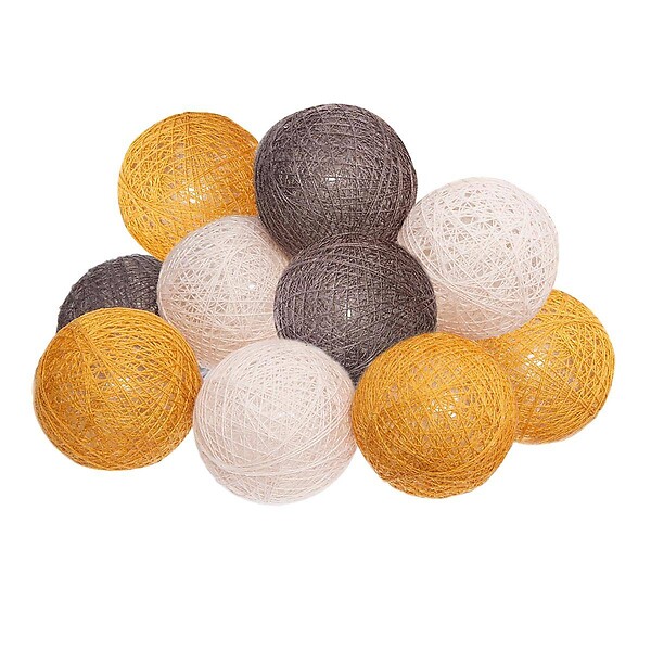 ATMOSPHERA - Guirlande LED à piles 10 boules - large