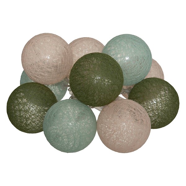 ATMOSPHERA - Guirlande LED à piles 10 boules - large