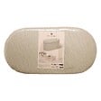 ATMOSPHERA - Pouf Fink ovale pliable 38x76cm beige - vignette
